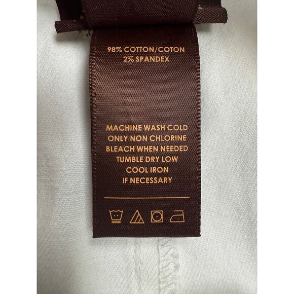 Multiples Womens‎ White Pants Tie Belt Size 8 - Picture 9 of 9